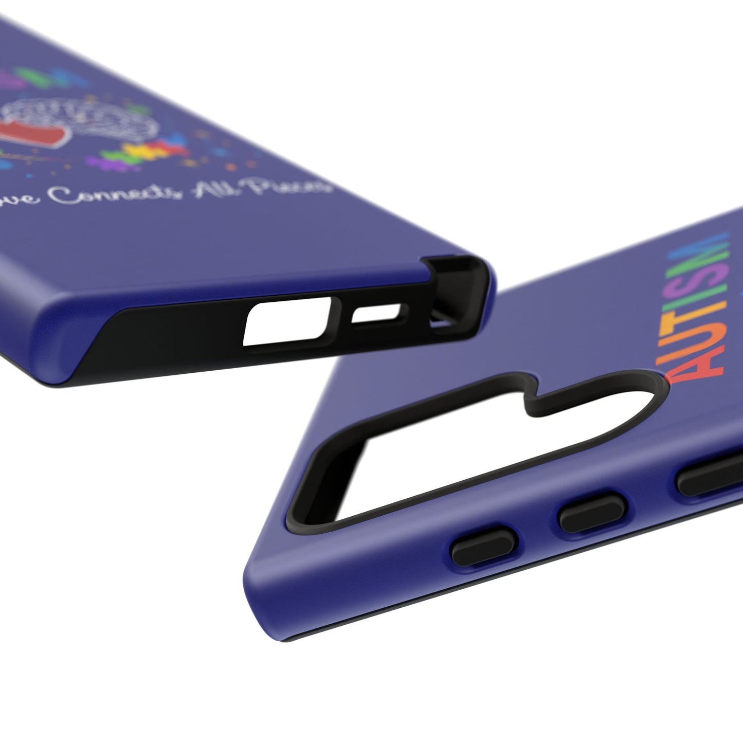 Autism Awareness Tough Case – "Love Connects All Pieces" Phone Case for Iphone, Samsung Galaxy and Pixel