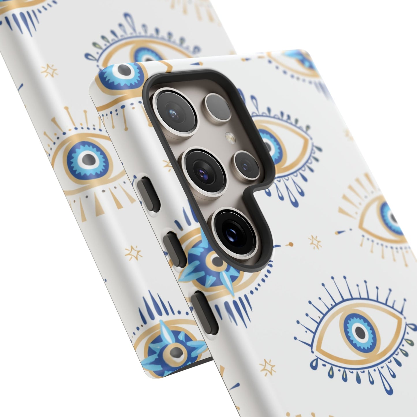Blue Evil Eye Phone Case – Protective Slim Shockproof Cover for Iphone, Samsung Galaxy and Pixel