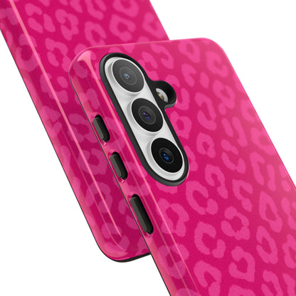 Hot Pink Leopard Phone Case – Bold Coquette Aesthetic Tough Case