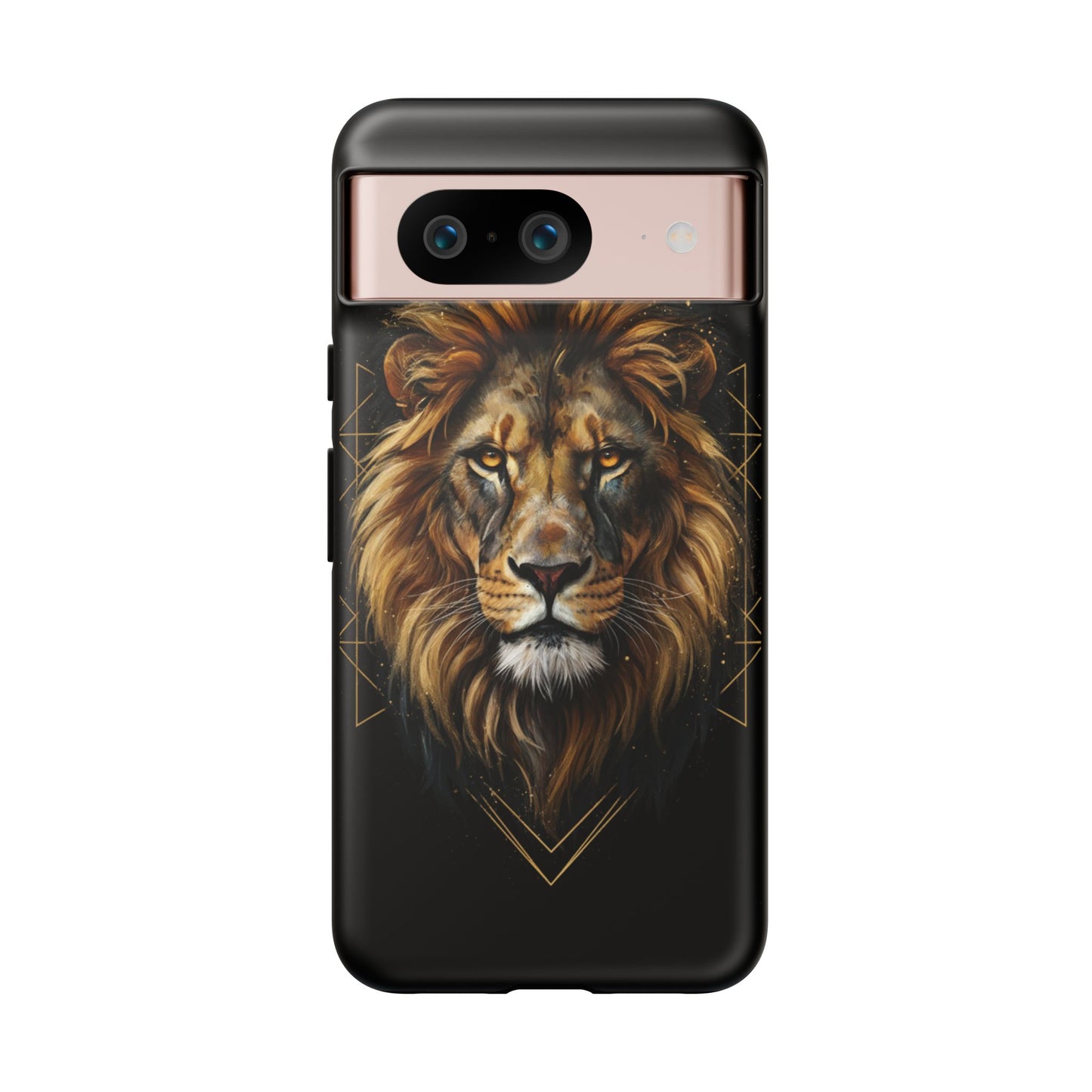 Majestic Lion Phone Case – Black Gold Luxury Lion Art Tough Protective Case
