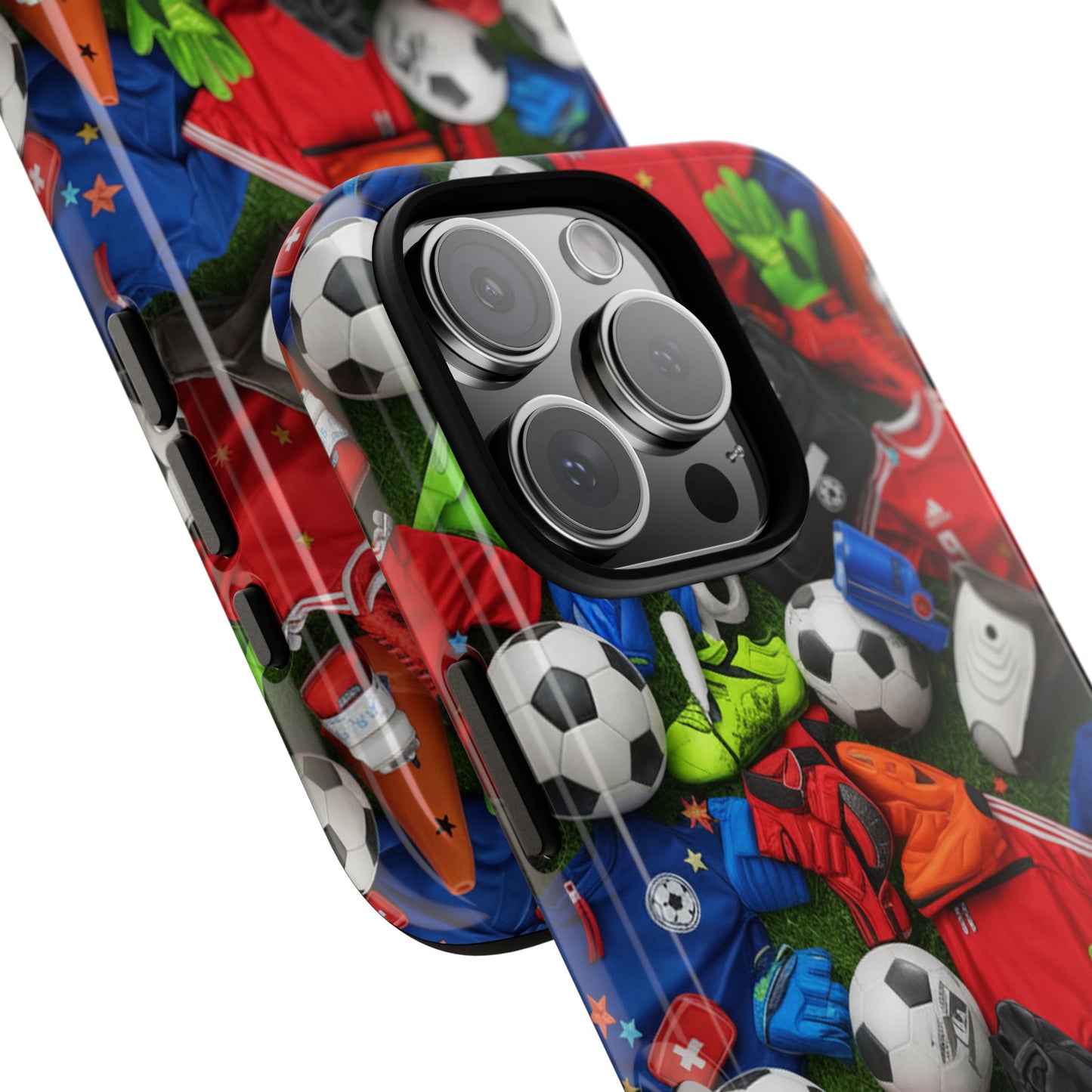 Soccer Ball Pattern Phone Case – Sports Fan Tough Protective Game Day Case