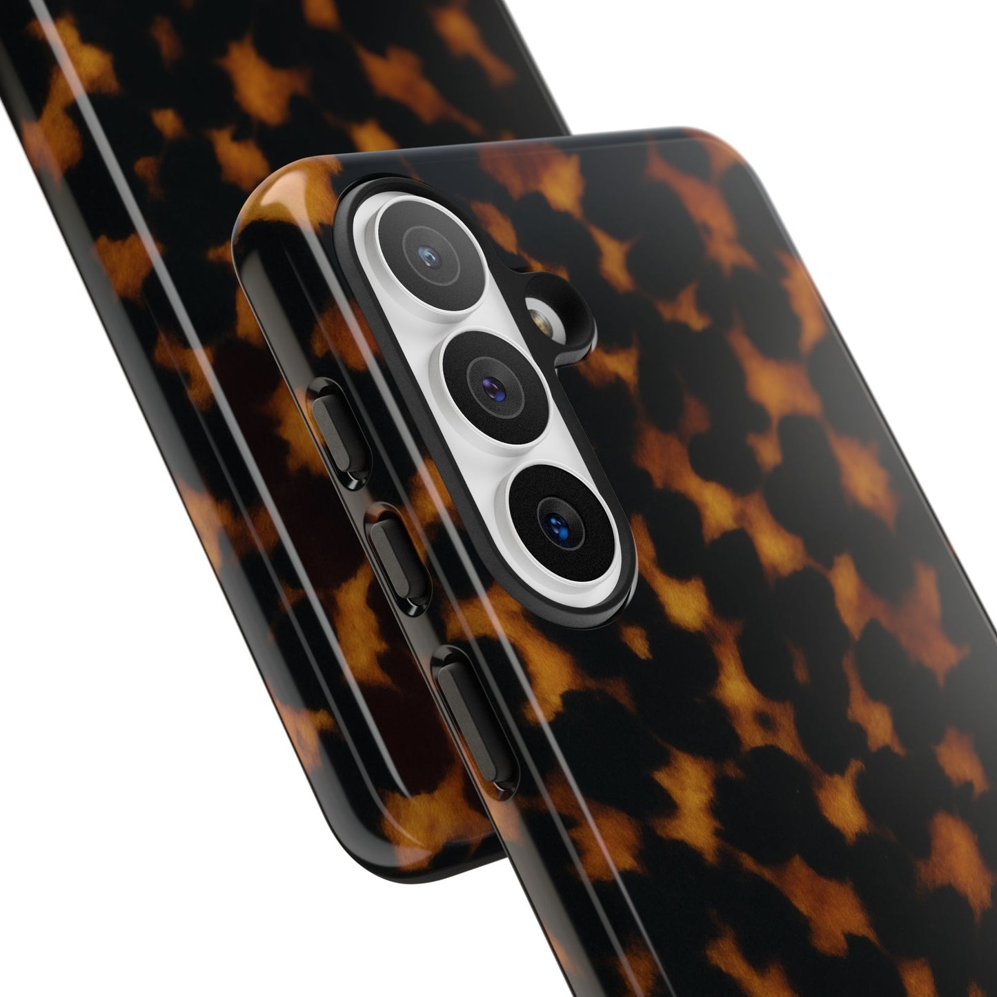 Tortoiseshell Phone Case – Brown Leopard Pattern Luxury Tough Protective Case