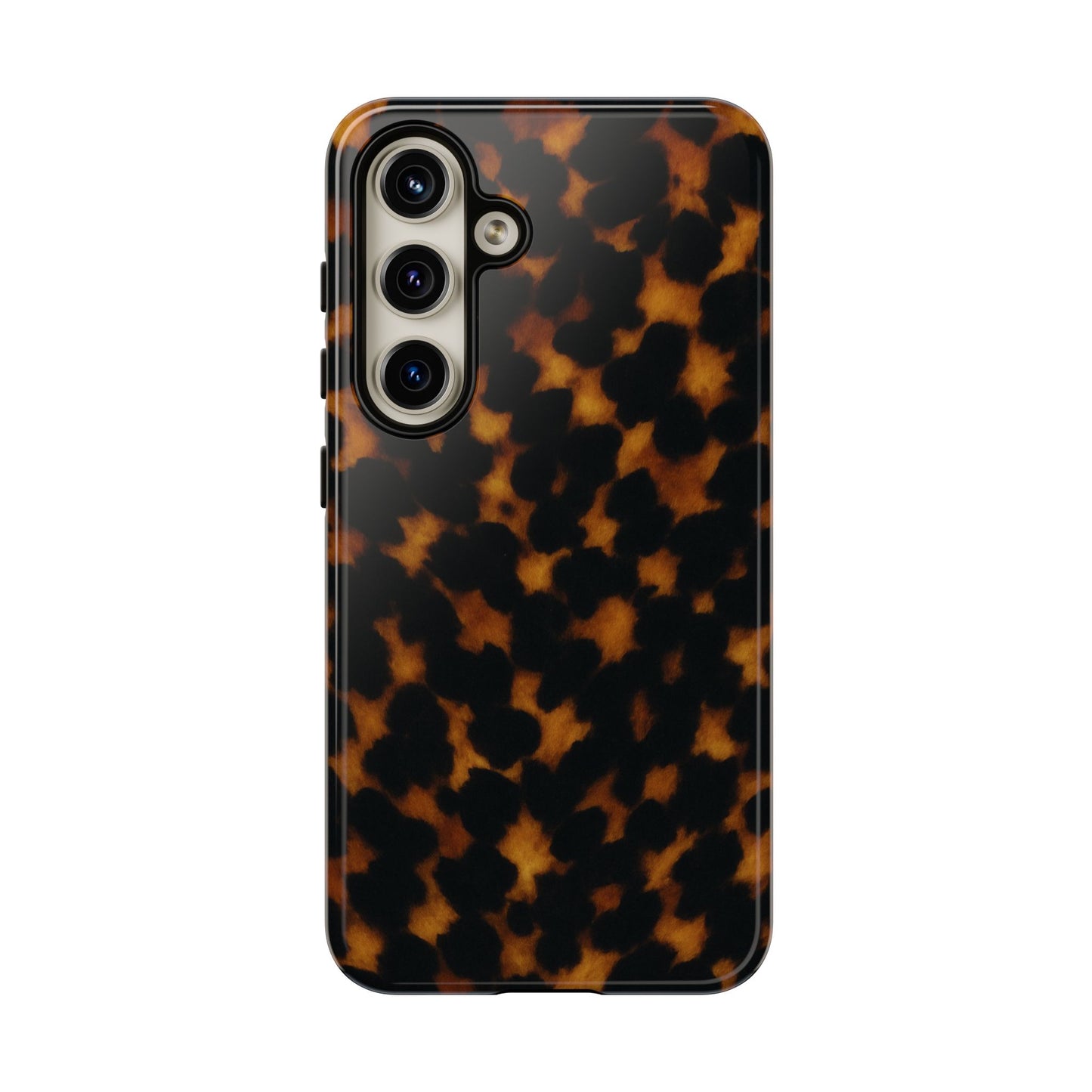 Tortoiseshell Phone Case – Brown Leopard Pattern Luxury Tough Protective Case