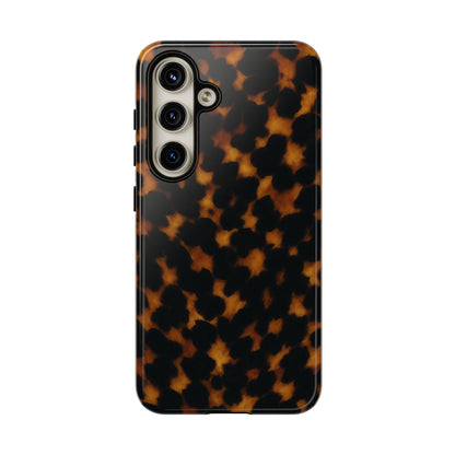 Tortoiseshell Phone Case – Brown Leopard Pattern Luxury Tough Protective Case