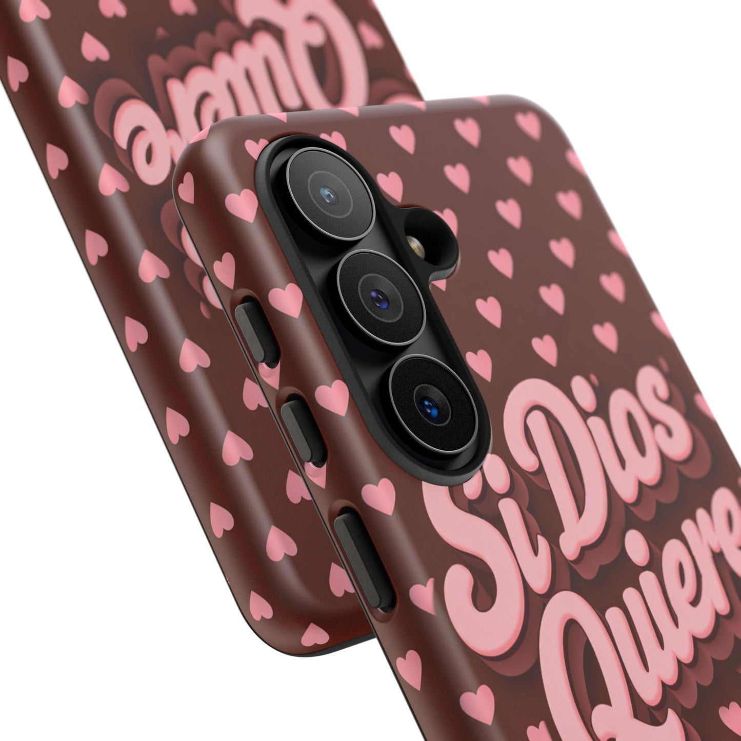Si Dios Quiere Phone Case Latina Aesthetic Pink Hearts iPhone Samsung