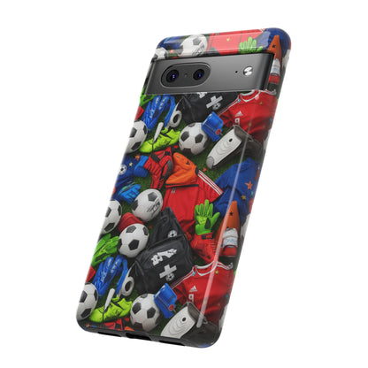 Soccer Ball Pattern Phone Case – Sports Fan Tough Protective Game Day Case