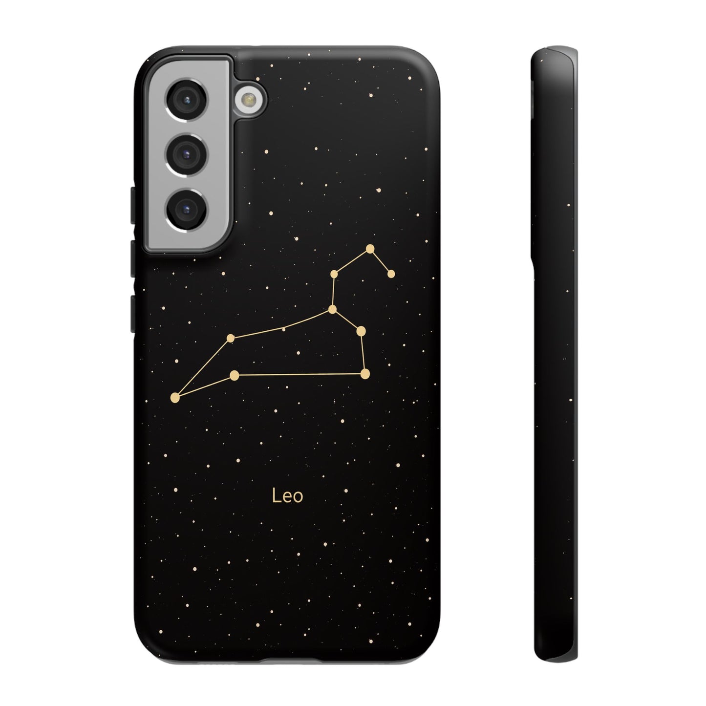 Leo Zodiac Constellation Phone Case – Luxe Gold Celestial Cover