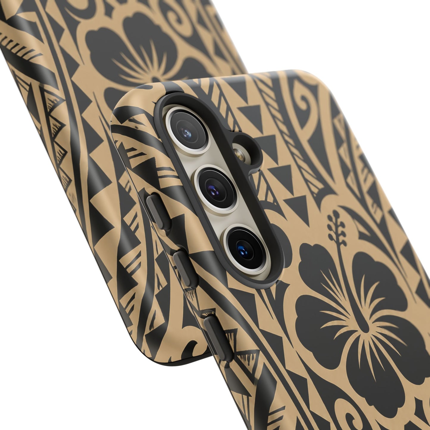 Polynesian Tribal Hawaiin Hibiscus Phone Case for iPhone Samsung Galaxy