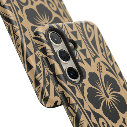 Polynesian Tribal Hawaiin Hibiscus Phone Case for iPhone Samsung Galaxy