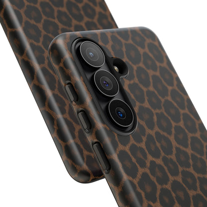 Brown Leopard Print Phone Case | Classic Animal Print Aesthetic Tough Protective Case