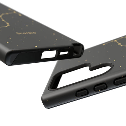 Scorpio Zodiac Constellation Phone Case – Luxe Gold Celestial Cover