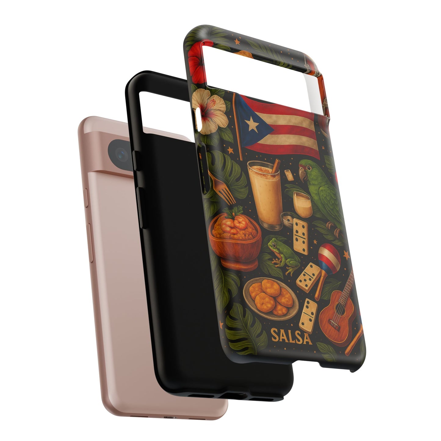 Puerto Rican Culture Phone Case | Boricua Icons Caribbean Aesthetic Tough Protective Case