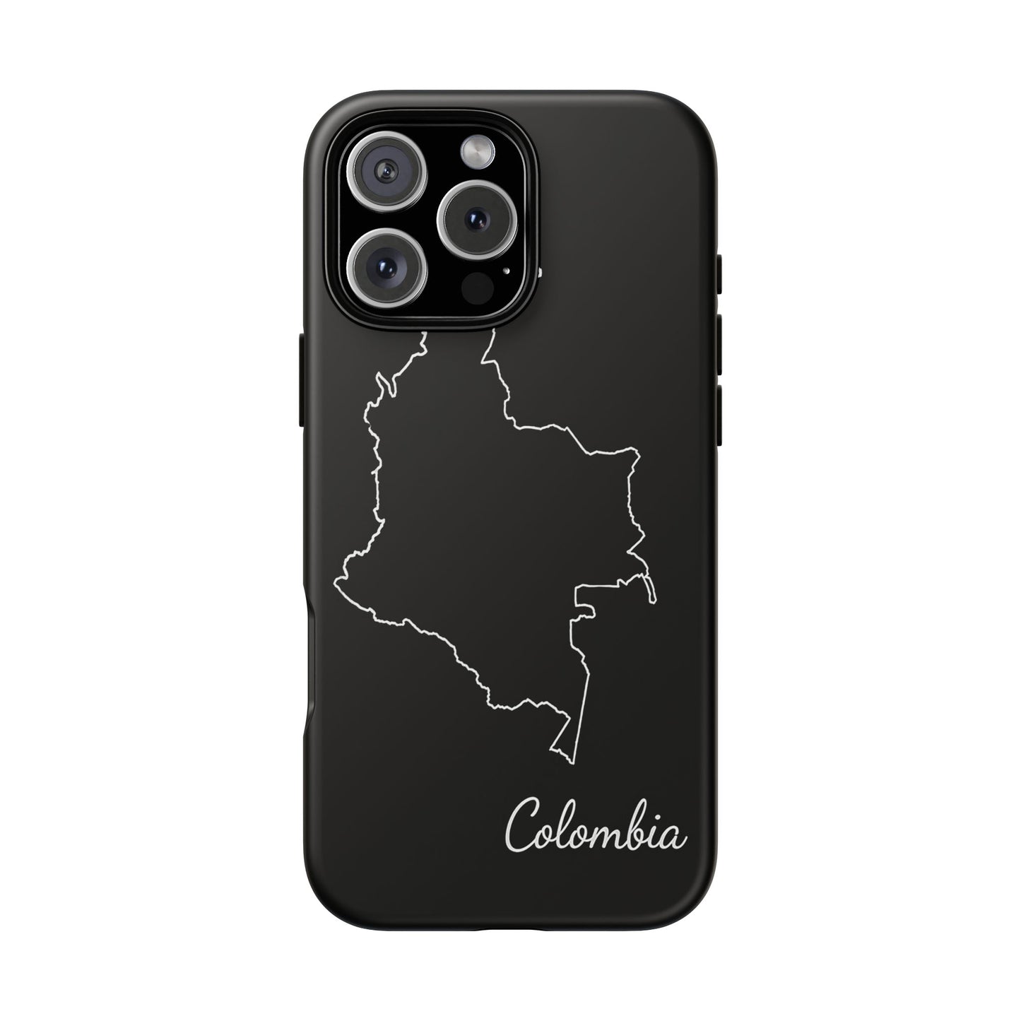 Colombia Outline Phone Case – Minimal Country Map Tough Case (iPhone, Samsung, Pixel)