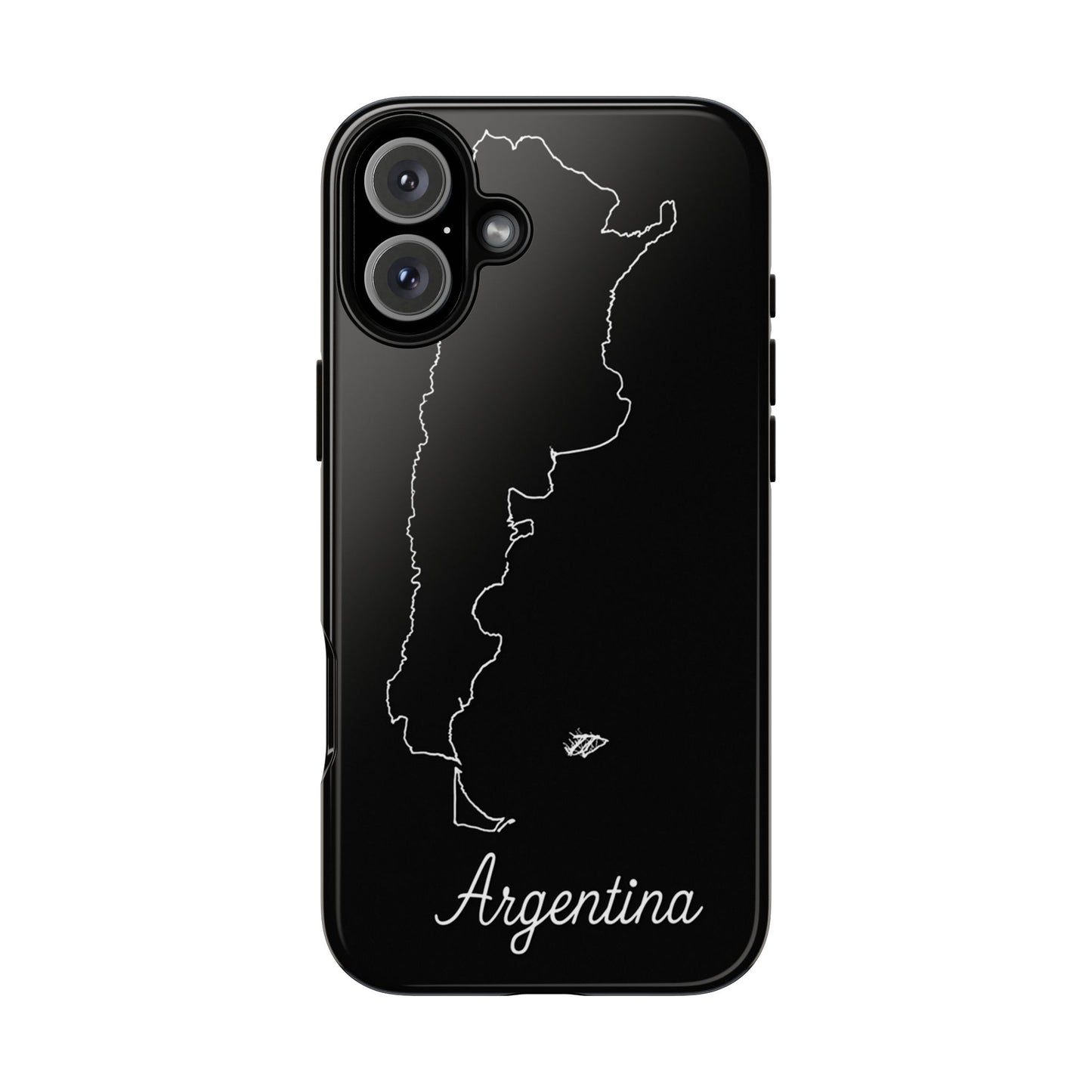 Argentina Outline Phone Case – Minimal Country Map Tough Case (iPhone, Samsung, Pixel)