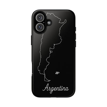 Argentina Outline Phone Case – Minimal Country Map Tough Case (iPhone, Samsung, Pixel)