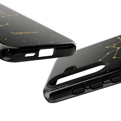 Sagittarius Zodiac Constellation Phone Case – Luxe Gold Celestial Cover