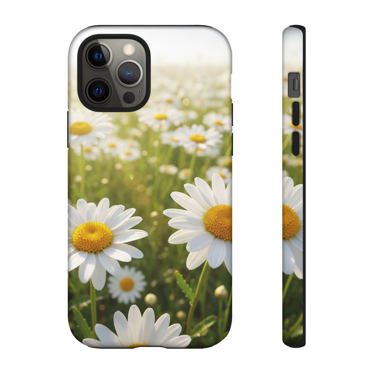 Daisy Phone Case – Floral Spring Field Tough Protective Case (iPhone, Samsung, Pixel)