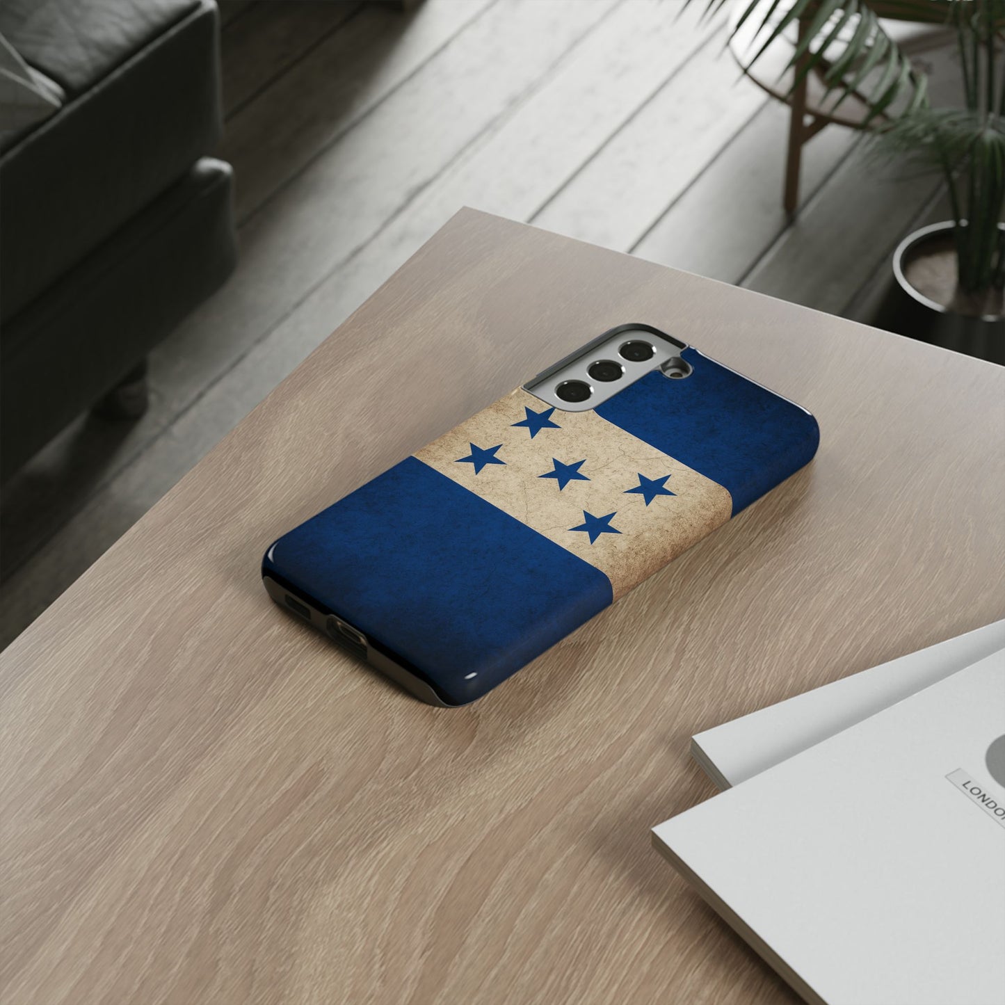 Honduras Flag Phone Case | Vintage Honduran Flag iPhone & Samsung Tough Protective Case