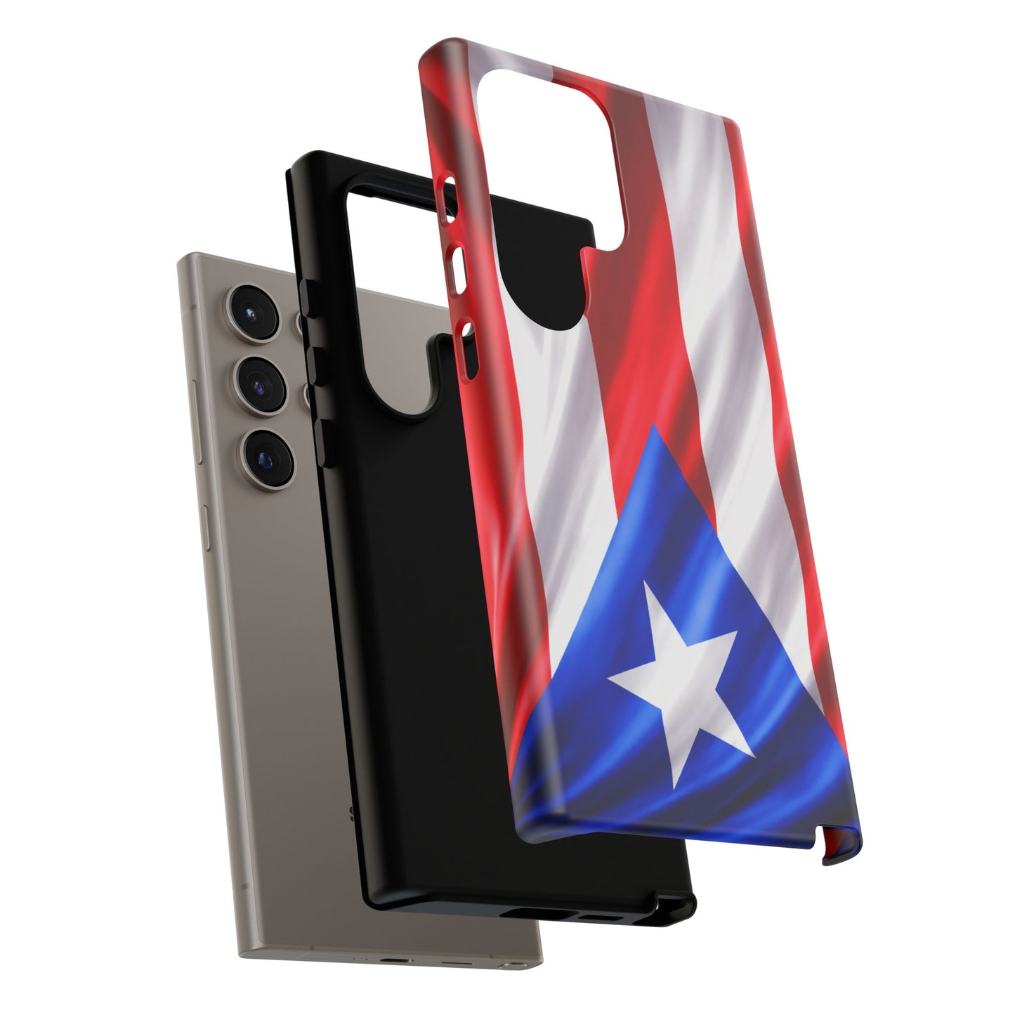 Puerto Rico Flag Phone Case | Boricua Pride Tough Case | Puerto Rican Flag Protective Cover for iPhone & Samsung