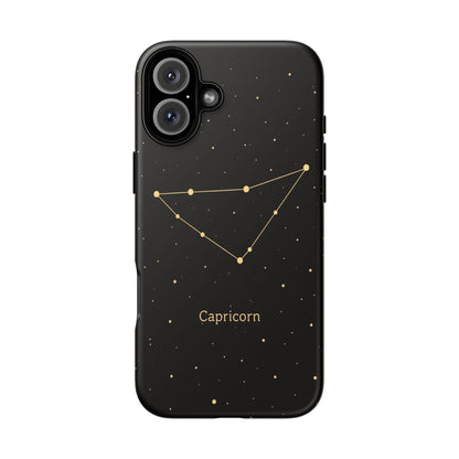 Capricorn Zodiac Constellation Phone Case – Luxe Gold Celestial Cover
