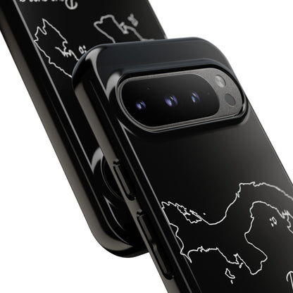 Panama Outline Phone Case – Minimal Country Map Tough Case (iPhone, Samsung, Pixel)