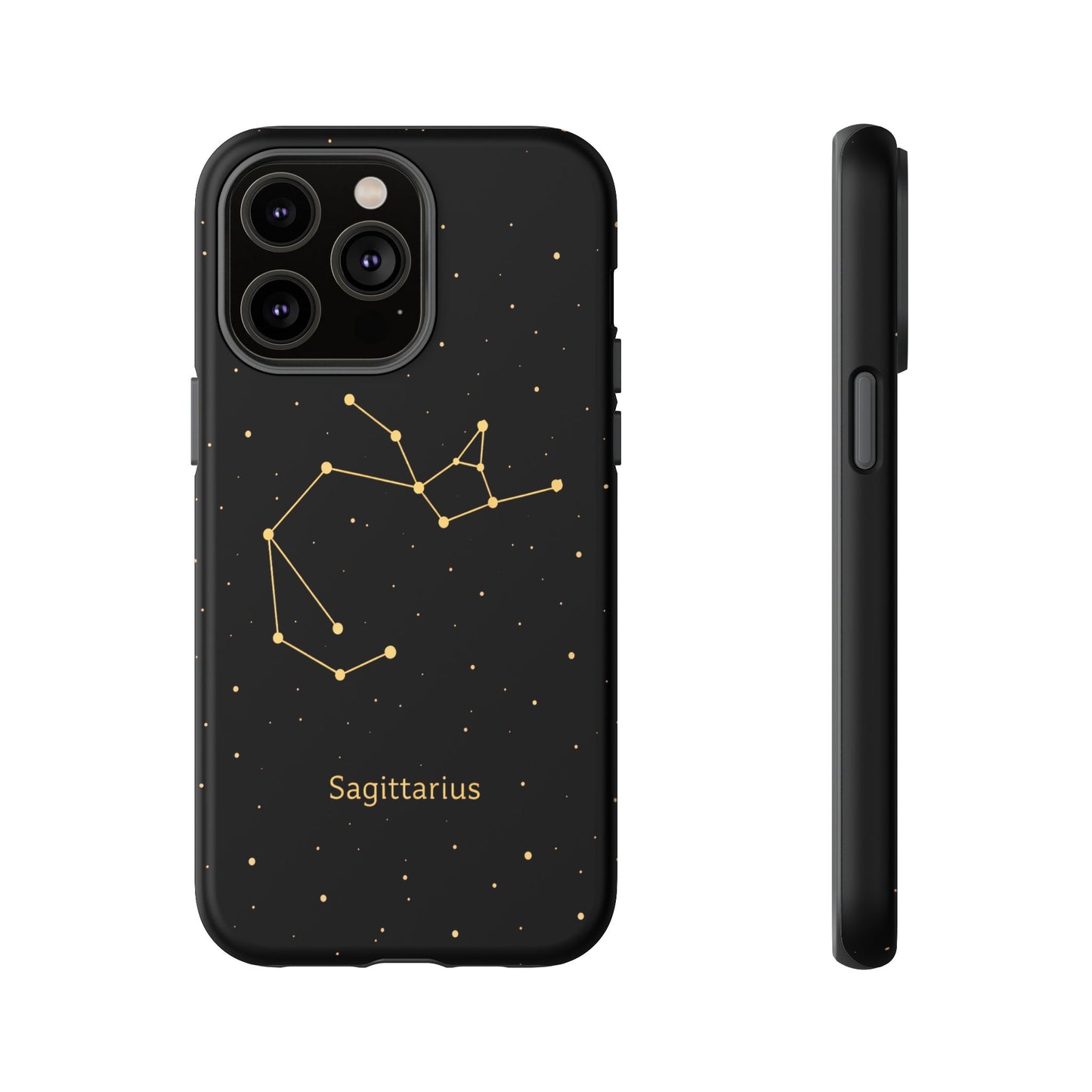 Sagittarius Zodiac Constellation Phone Case – Luxe Gold Celestial Cover