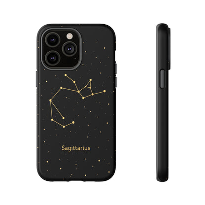 Sagittarius Zodiac Constellation Phone Case – Luxe Gold Celestial Cover