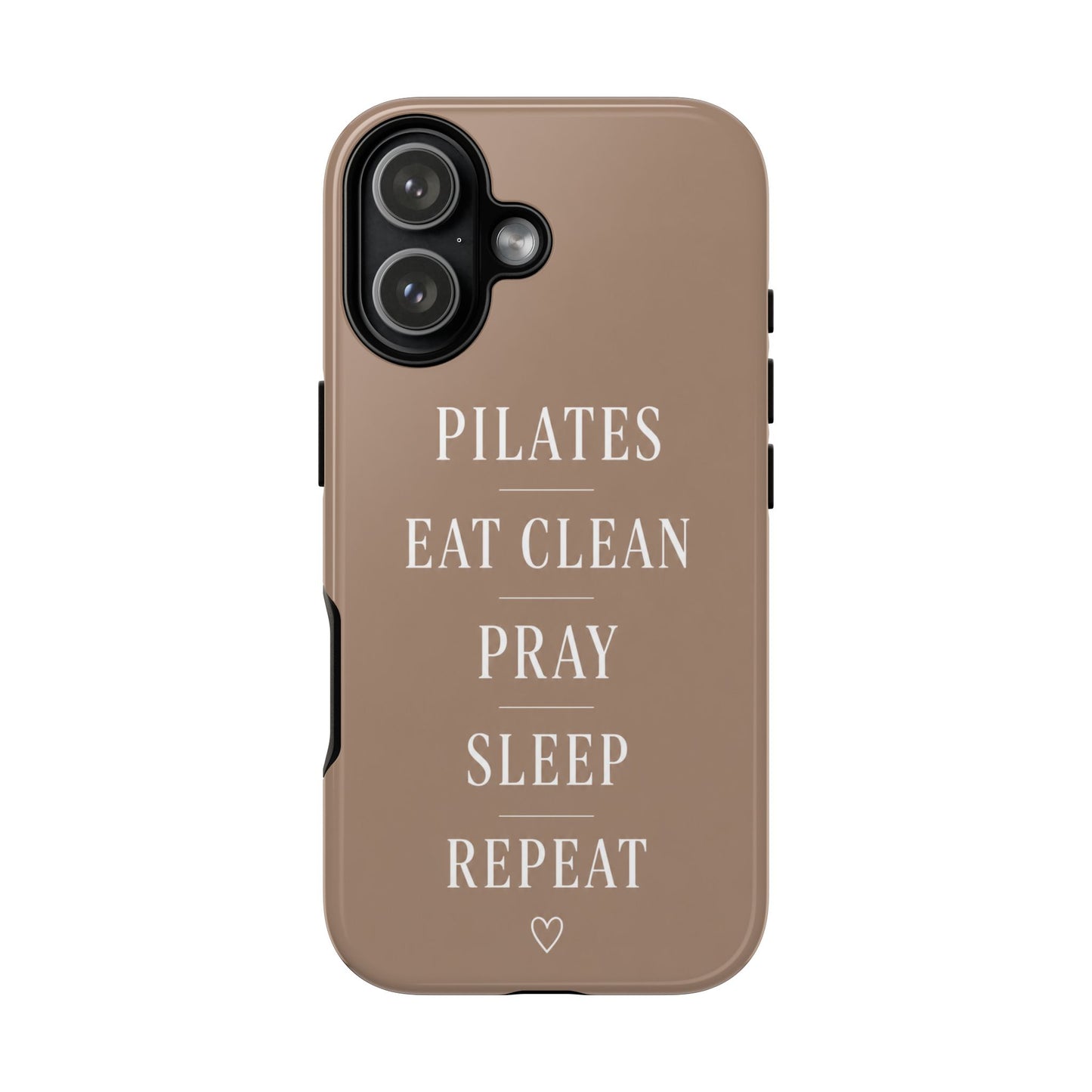 Pilates Phone Case | Eat Clean Pray Sleep Repeat Aesthetic | Wellness Girl Gift