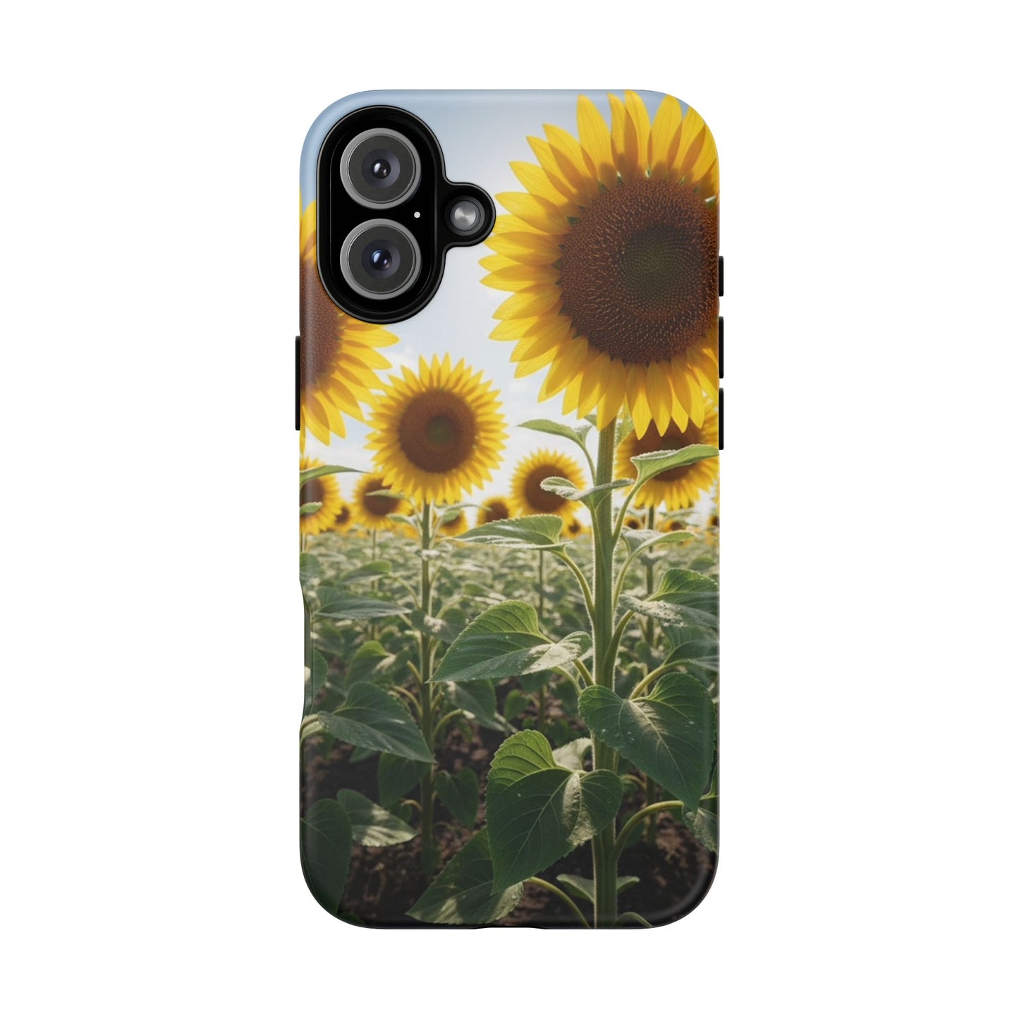 Sunflower Field Phone Case | Golden Hour Floral Aesthetic | Bright Summer Tough Case