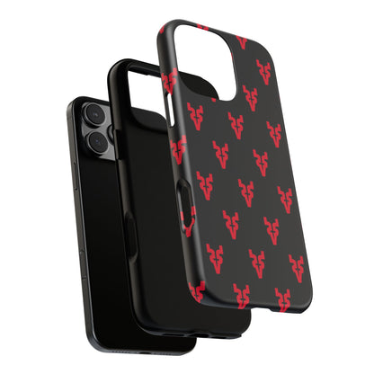Mazatlán Bull Phone Case – Black Red Streetwear Tough Shockproof Cover