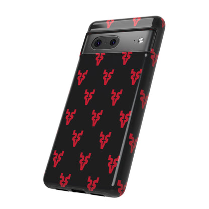 Mazatlán Bull Phone Case – Black Red Streetwear Tough Shockproof Cover