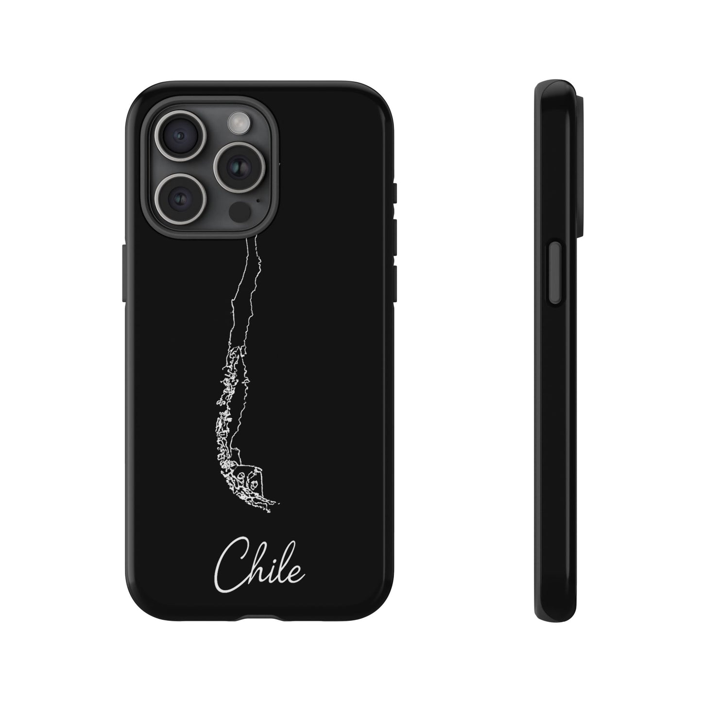 Chile Outline Phone Case – Minimal Country Map Tough Case (iPhone, Samsung, Pixel)