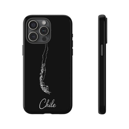 Chile Outline Phone Case – Minimal Country Map Tough Case (iPhone, Samsung, Pixel)