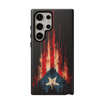 Puerto Rico Flag Phone Case | Distressed Puerto Rican Flag Tough Case | Boricua Pride Protective iPhone Samsung Cover