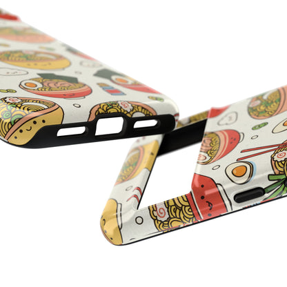Kawaii Ramen Phone Case – Cute Japanese Food Pattern | Noodle Bowl Aesthetic Case