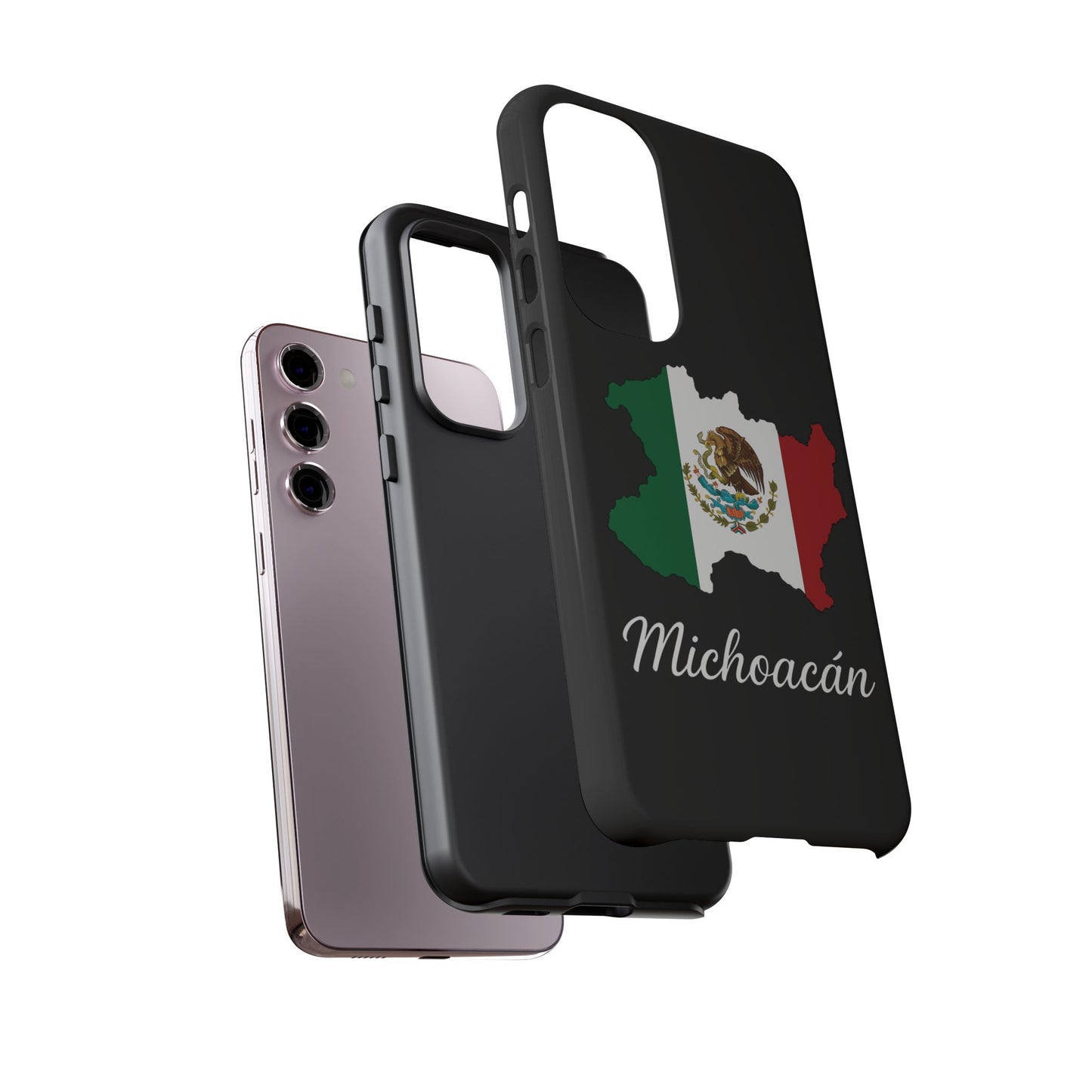 Michoacán Mexico Flag Map Phone Case | Mexican American Pride Tough Case for iPhone & Samsung