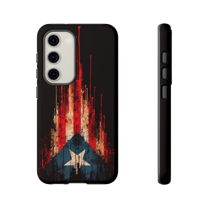Puerto Rico Flag Phone Case | Distressed Puerto Rican Flag Tough Case | Boricua Pride Protective iPhone Samsung Cover
