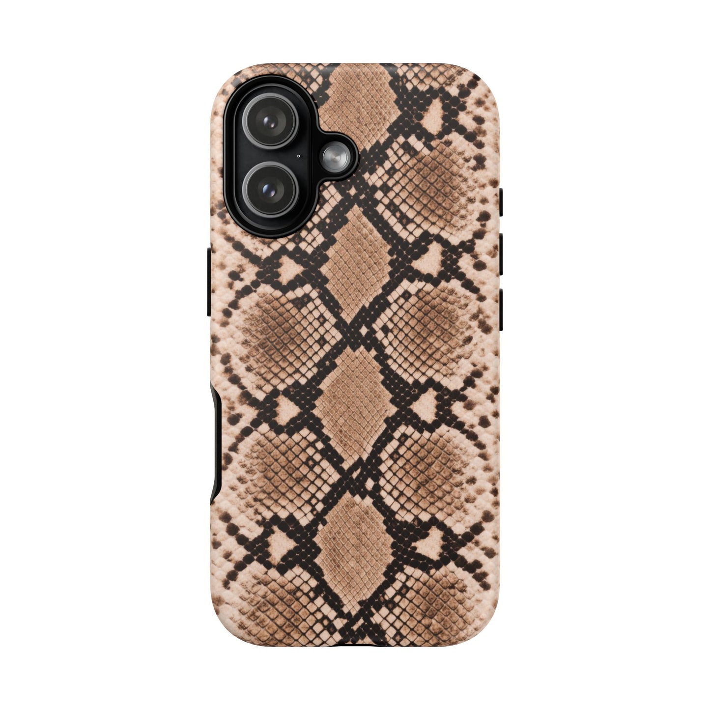 Snake Print Phone Case – Brown Python Pattern Slim Protective Cover for Iphone, Samsung Galaxy and Pixel