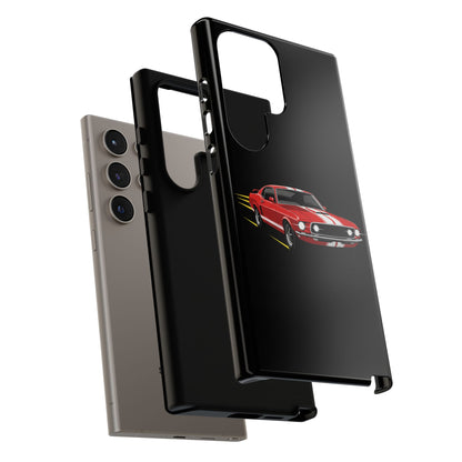 Red Muscle Car Phone Case – Classic Car Racing Tough Protective Case