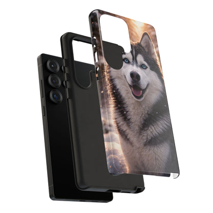 Siberian Husky Tough Phone Case | Blue Eyes Dog Cover Protective iPhone Case