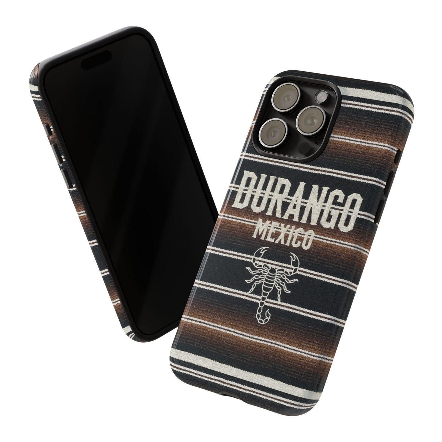 Durango Mexico Phone Case | Serape Scorpion Western Design | Mexican Heritage Tough Case for iPhone & Samsung