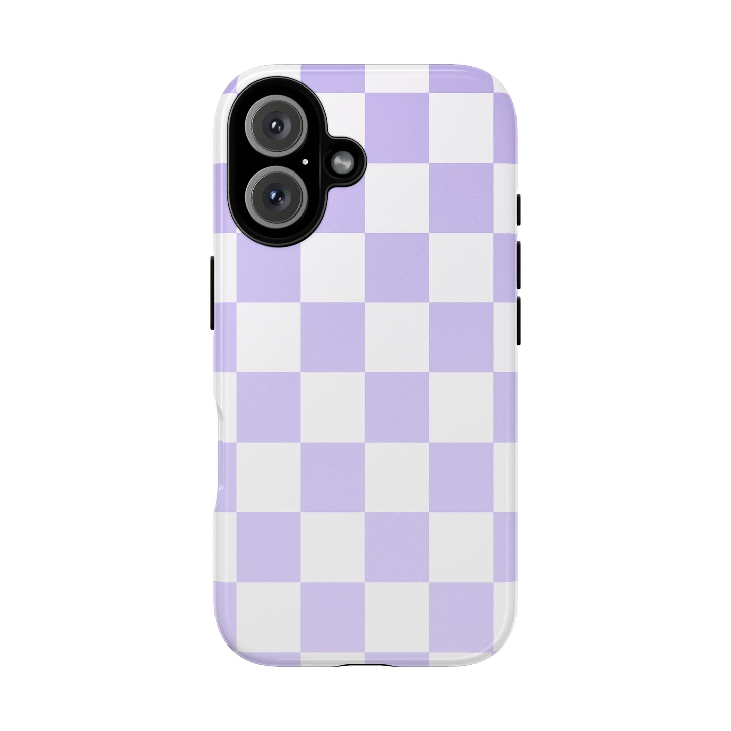 Lavender Checkerboard Phone Case | Pastel Aesthetic Tough Case