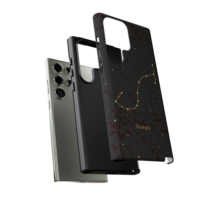 Scorpio Zodiac Constellation Phone Case – Luxe Gold Celestial Cover