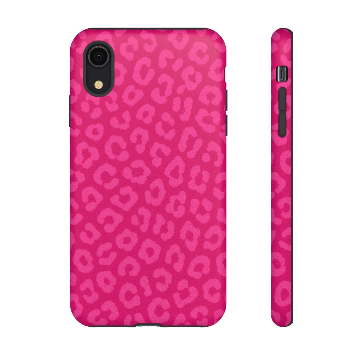 Hot Pink Leopard Print Phone Case – Bold Coquette Leopard Tough Case