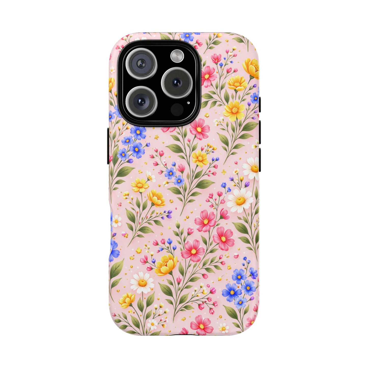 Wildflower Floral Phone Case Vintage Spring Meadow Tough Cover