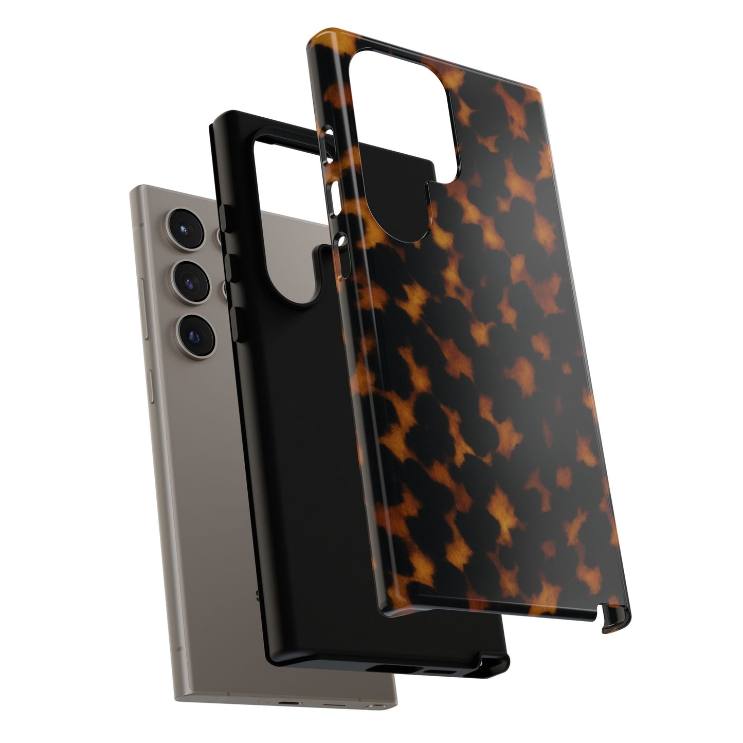 Tortoiseshell Phone Case – Brown Leopard Pattern Luxury Tough Protective Case