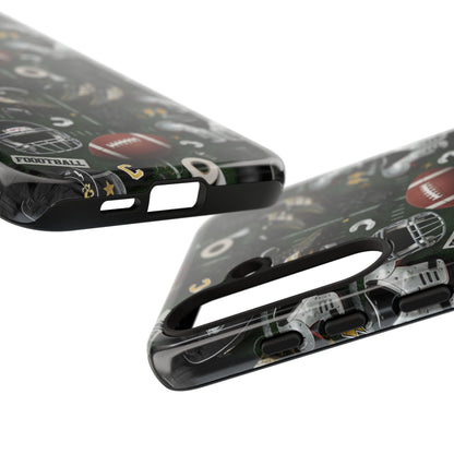 Football Pattern Phone Case – Sports Fan Tough Protective Game Day Case