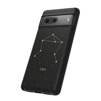 Libra Zodiac Constellation Phone Case – Luxe Gold Celestial Cover