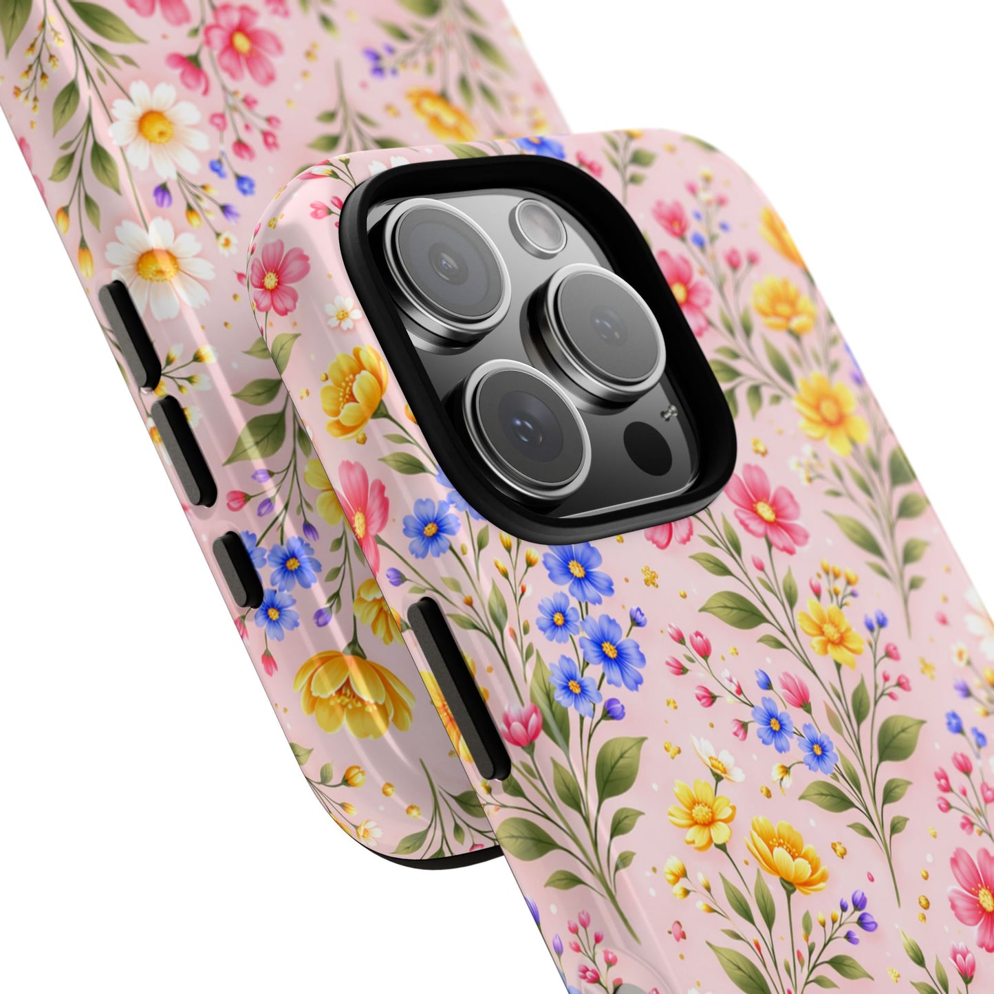 Wildflower Floral Phone Case Vintage Spring Meadow Tough Cover