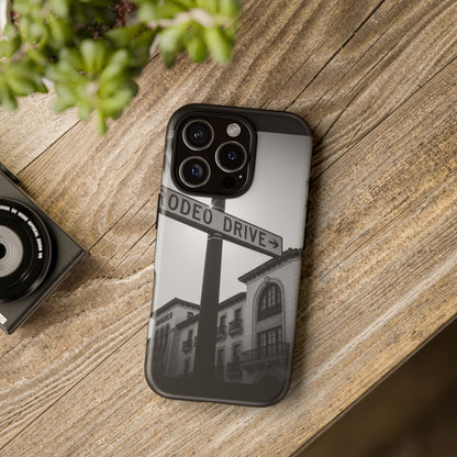 Rodeo Drive Phone Case | Los Angeles Aesthetic Black & White Photography | Luxury LA Street Tough Case for iPhone & Samsung